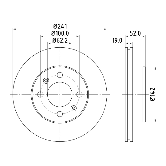 8DD 355 110-641 - Bromsskiva 