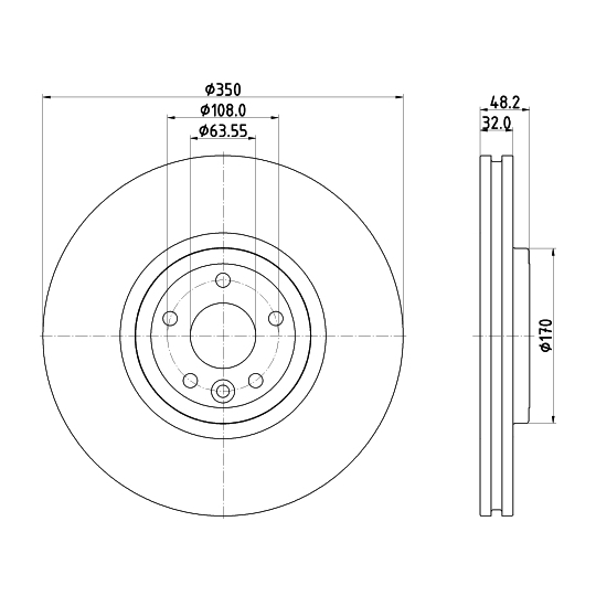 8DD 355 132-481 - Brake Disc 