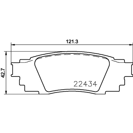 8DB 355 025-121 - Bromsbeläggssats, skivbroms 