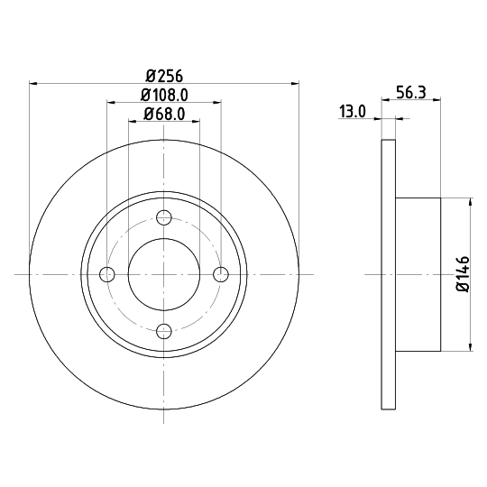 8DD 355 102-841 - Bromsskiva 