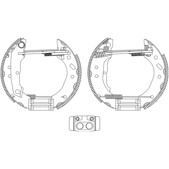 8DB 355 005-011 - Brake Shoe Set 