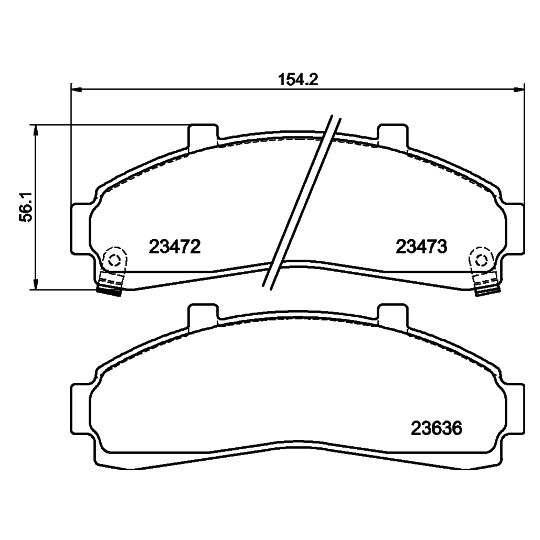 8DB 355 009-941 - Brake Pad Set, disc brake 