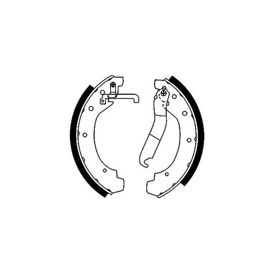 8DB 355 000-711 - Brake Shoe Set 