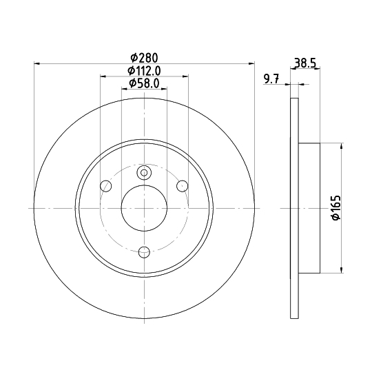 8DD 355 113-561 - Brake Disc 