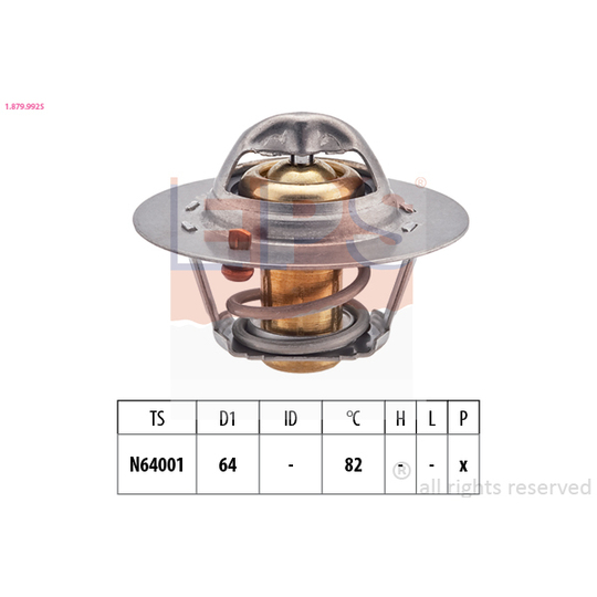 1.879.992S - Thermostat, coolant 