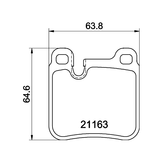 8DB 355 008-491 - Bromsbeläggssats, skivbroms 