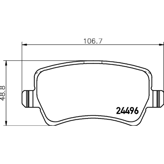 8DB 355 025-401 - Brake Pad Set, disc brake 