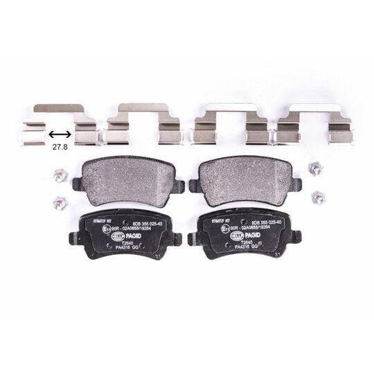 8DB 355 025-401 - Brake Pad Set, disc brake 