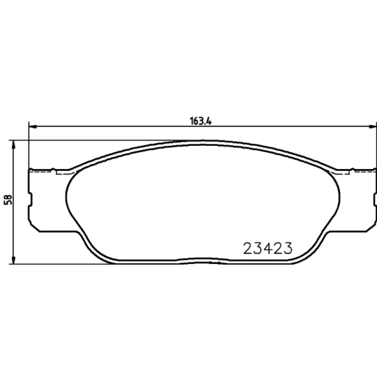 8DB 355 018-551 - Brake Pad Set, disc brake 