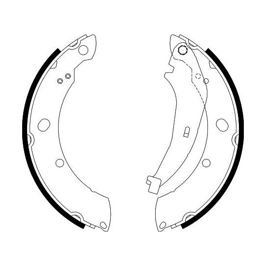 8DB 355 038-221 - Brake Shoe Set 