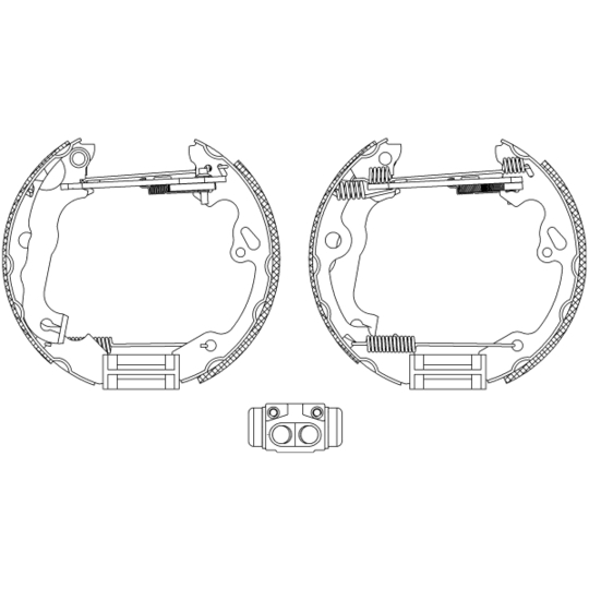 8DB 355 005-231 - Brake Shoe Set 