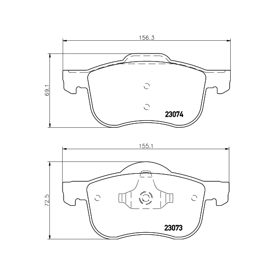 8DB 355 008-851 - Brake Pad Set, disc brake 