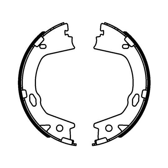 8DA 355 051-081 - Brake Shoe Set, parking brake 