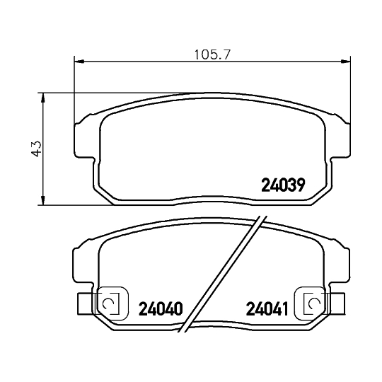 8DB 355 012-331 - Brake Pad Set, disc brake 