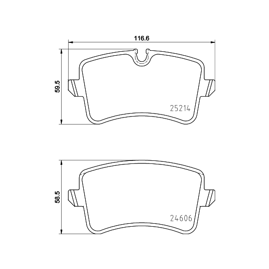 8DB 355 016-061 - Brake Pad Set, disc brake 