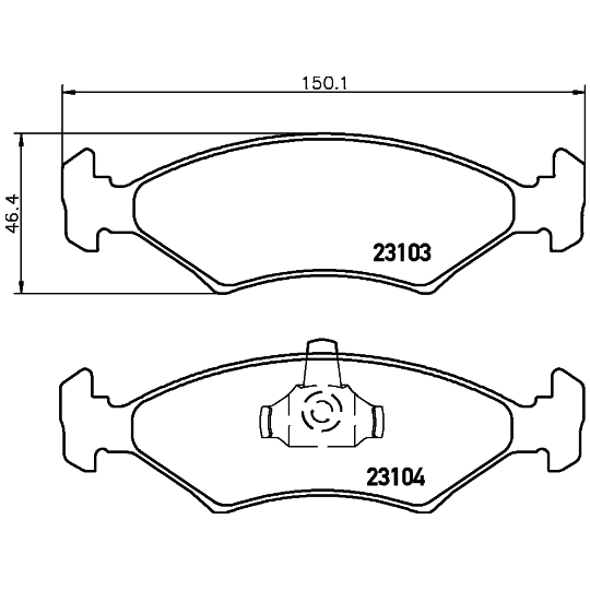 8DB 355 008-331 - Brake Pad Set, disc brake 