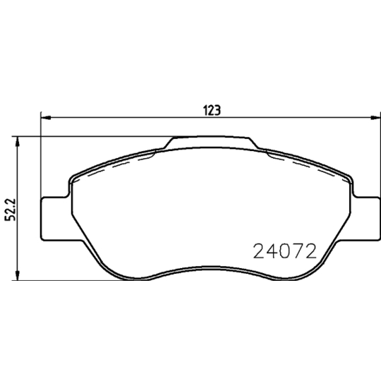 8DB 355 011-241 - Brake Pad Set, disc brake 