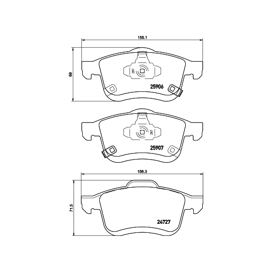 8DB 355 021-451 - Brake Pad Set, disc brake 