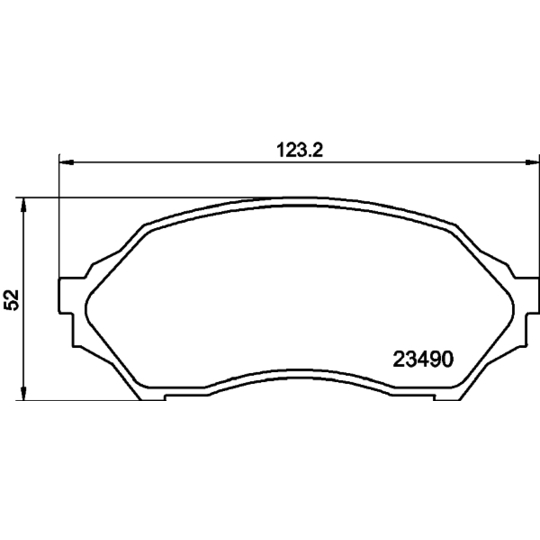 8DB 355 017-281 - Brake Pad Set, disc brake 