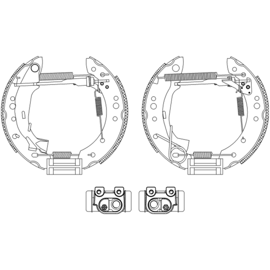 8DB 355 004-731 - Brake Shoe Set 