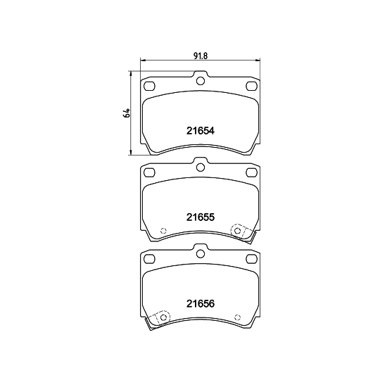 8DB 355 016-431 - Brake Pad Set, disc brake 