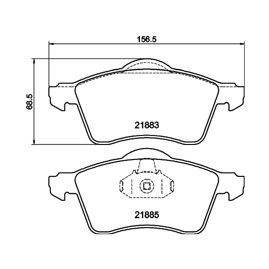 8DB 355 008-011 - Brake Pad Set, disc brake 