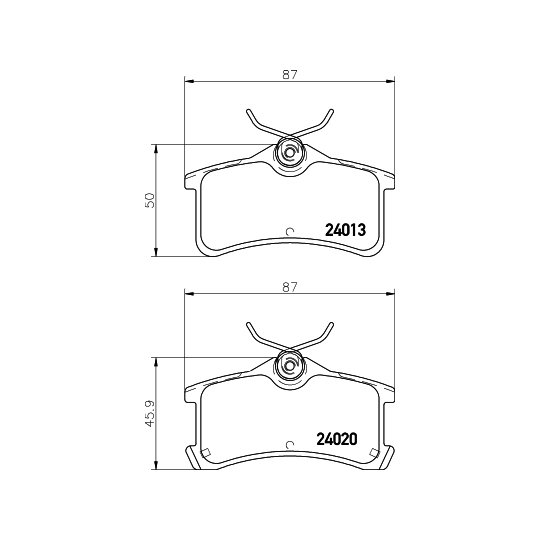 8DB 355 011-511 - Brake Pad Set, disc brake 