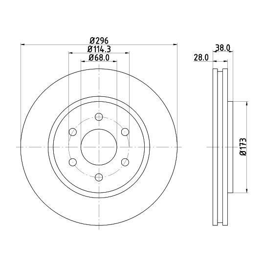 8DD 355 129-561 - Brake Disc 