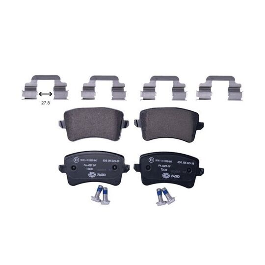 8DB 355 025-381 - Brake Pad Set, disc brake 