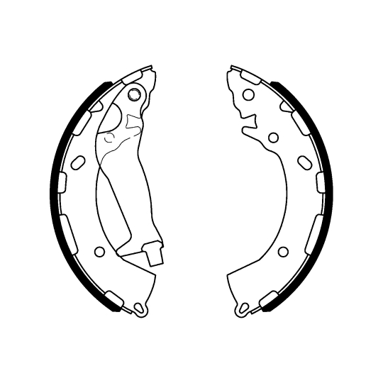 8DB 355 000-401 - Brake Shoe Set 