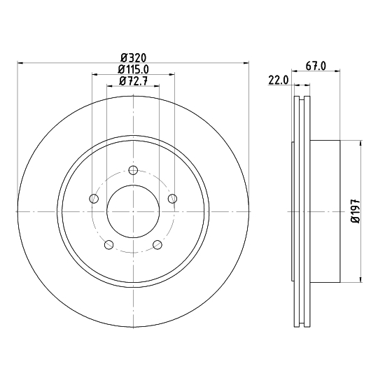 8DD 355 115-481 - Brake Disc 