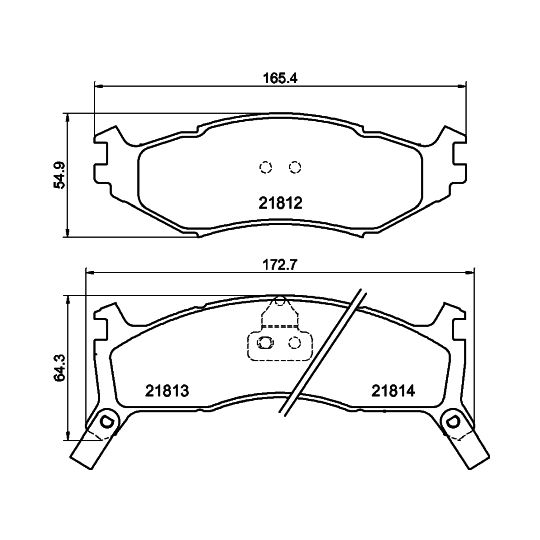 8DB 355 008-221 - Piduriklotsi komplekt,ketaspidur 