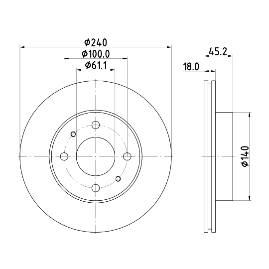 8DD 355 103-331 - Bromsskiva 