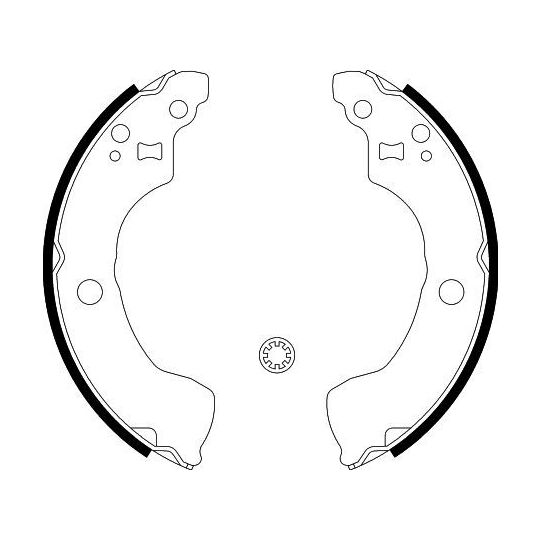 8DB 355 002-881 - Brake Shoe Set 