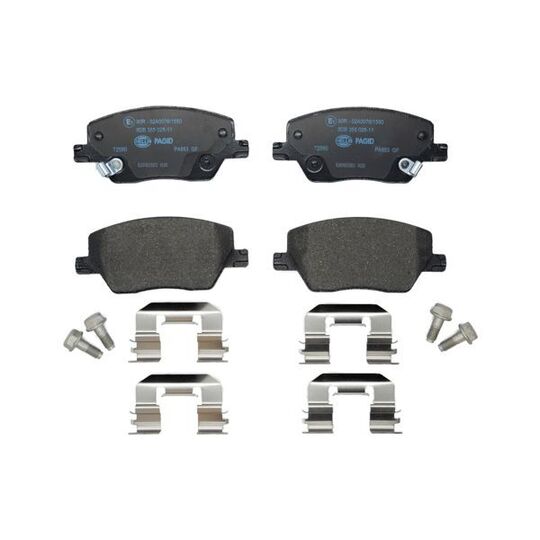 8DB 355 025-111 - Brake Pad Set, disc brake 