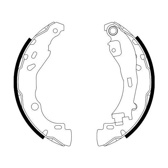 8DB 355 002-751 - Brake Shoe Set 