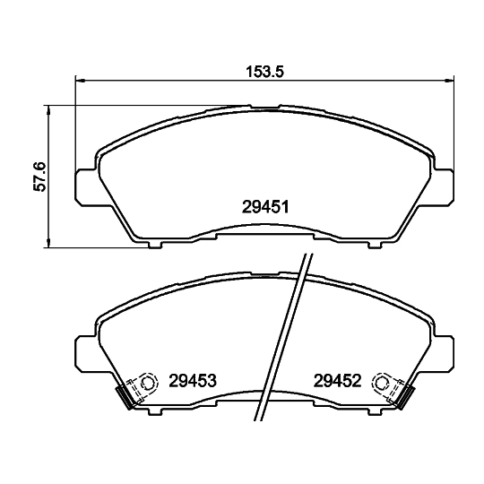 8DB 355 041-211 - Brake Pad Set, disc brake 