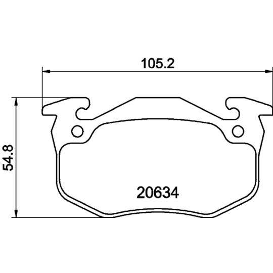 8DB 355 007-661 - Brake Pad Set, disc brake 