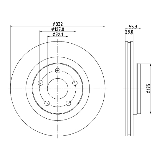 8DD 355 123-141 - Brake Disc 