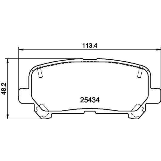 8DB 355 020-601 - Brake Pad Set, disc brake 