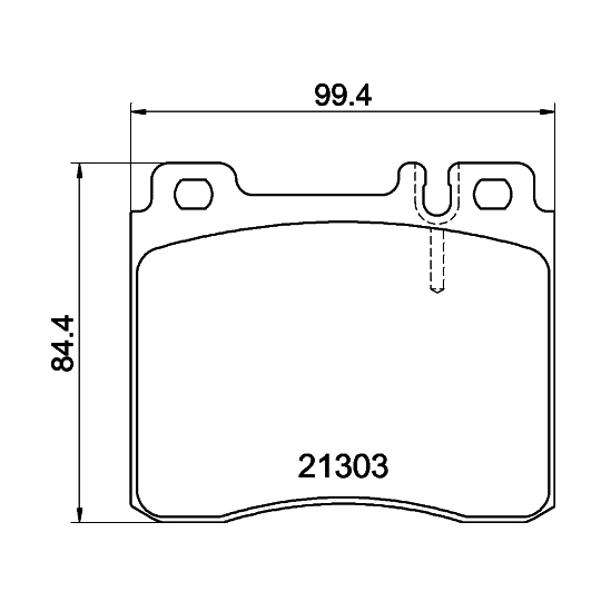 8DB 355 007-551 - Piduriklotsi komplekt,ketaspidur 