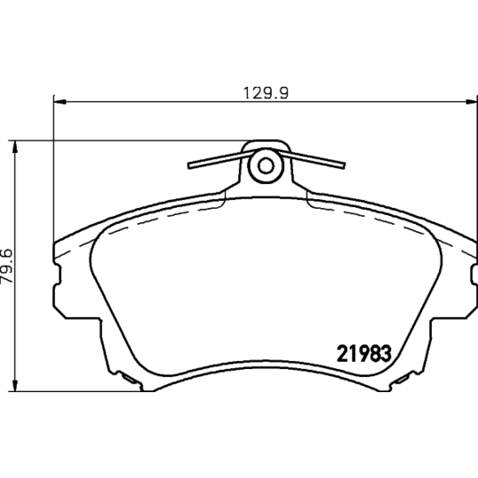 8DB 355 006-711 - Brake Pad Set, disc brake 