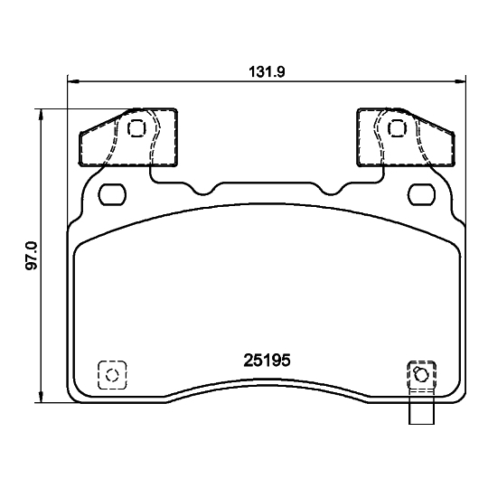 8DB 355 040-471 - Piduriklotsi komplekt,ketaspidur 