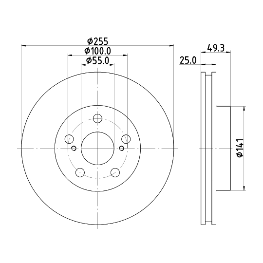 8DD 355 116-981 - Bromsskiva 