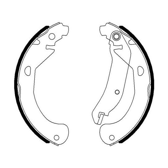 8DB 355 022-031 - Brake Shoe Set 