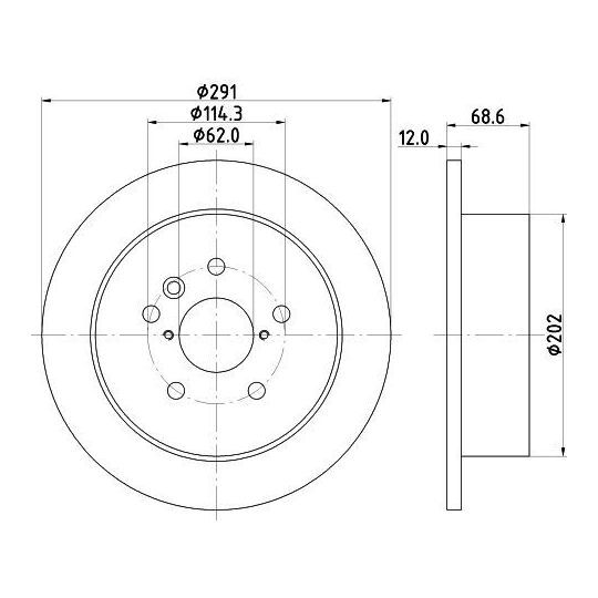 8DD 355 112-421 - Bromsskiva 