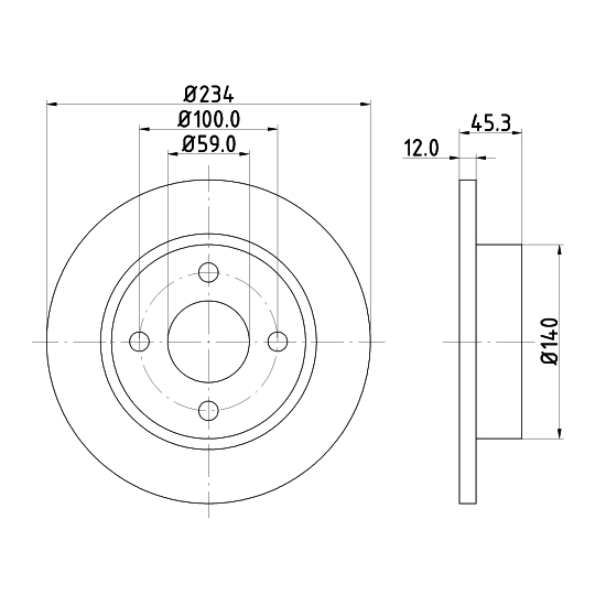 8DD 355 103-341 - Bromsskiva 