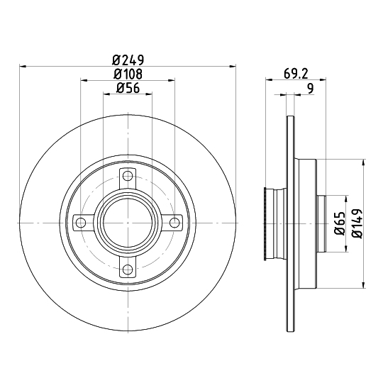 8DD 355 123-281 - Brake Disc 