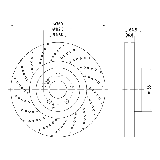 8DD 355 125-361 - Brake Disc 