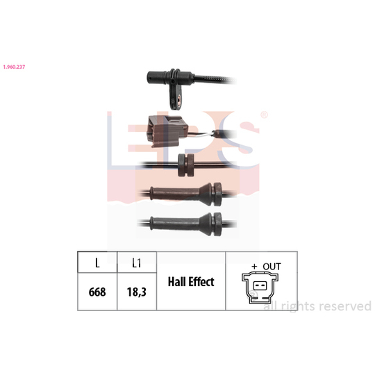 1.960.237 - Sensor, wheel speed 